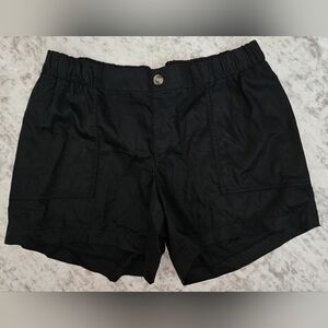 Womens Black Maternity Shorts